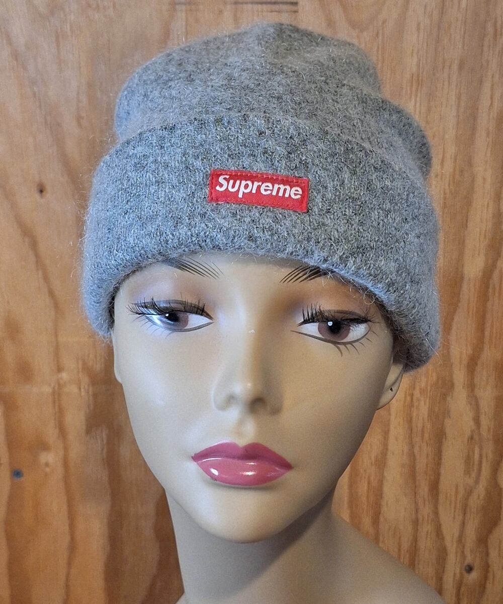 Supreme New York City Beanie Unisex OSFM Grey Premium Wool Mohair Blend Outdoor